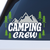 Die Cut Vinyl "Camping Crew" Decal - Get Decaled