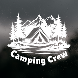 Die Cut Vinyl Camping Crew Nature Decal