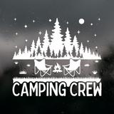 Waterproof Die Cut Vinyl "Camping Crew" Decal