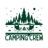Waterproof Die Cut Vinyl "Camping Crew" Decal