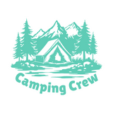 Die Cut Vinyl Camping Crew Nature Decal