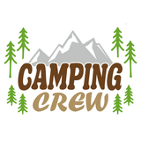 Die Cut Vinyl "Camping Crew" Decal