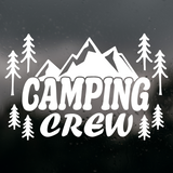 Die Cut Vinyl "Camping Crew" Decal