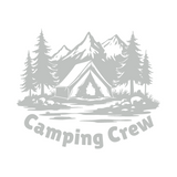 Die Cut Vinyl Camping Crew Nature Decal