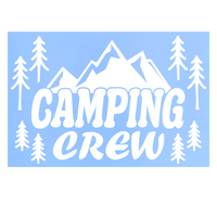 Die Cut Vinyl "Camping Crew" Decal