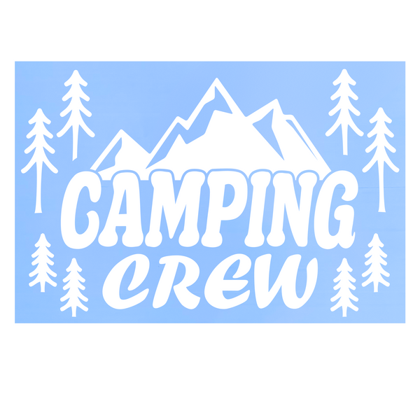 Die Cut Vinyl "Camping Crew" Decal