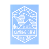 Die Cut Vinyl "Camping Crew" Decal - Camper Decal, Vehicle Decal, Trailer Decal