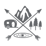 Die Cut Vinyl Camping Cross Decal