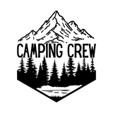 New 2026 Waterproof Die Cut Vinyl "Camping Crew" Decal