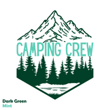 New 2026 Waterproof Die Cut Vinyl "Camping Crew" Decal