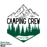 New 2026 Waterproof Die Cut Vinyl "Camping Crew" Decal
