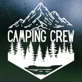 New 2026 Waterproof Die Cut Vinyl "Camping Crew" Decal