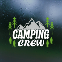 Die Cut Vinyl "Camping Crew" Decal