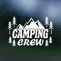 Die Cut Vinyl "Camping Crew" Decal