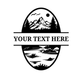 Die Cut Vinyl Customizable Outdoor Scene Decal