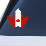 Canadian Maple Leaf Flag Style Decal For Trucks, Cars, Mugs, Laptops And More - Get Decaled