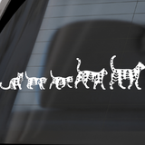 Die Cut Vinyl Boho Cat Family Decal - Vehicle / Window Decal - Get Decaled