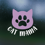 Cute Cat Mama Cat Silhouette Decal for Car, Window, Mirror, Laptop & More