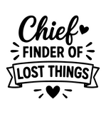 Die Cut Vinyl Decal - Chief Finder Of Lost Things