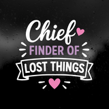 Die Cut Vinyl Decal - Chief Finder Of Lost Things