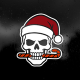 Die Cut Vinyl Decal - Holiday Skull