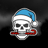 Die Cut Vinyl Decal - Holiday Skull