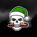 Die Cut Vinyl Decal - Holiday Skull