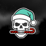Die Cut Vinyl Decal - Holiday Skull