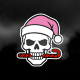 Die Cut Vinyl Decal - Holiday Skull