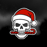 Die Cut Vinyl Decal - Holiday Skull