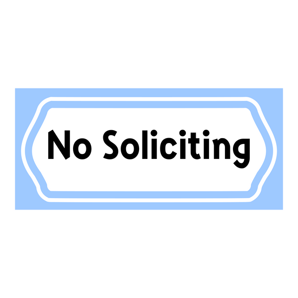 no soliciting, no soliciting decal, no soliciting sticker, decal, decals, home decor decals, no soliciting sticker, get decaled, decal shop