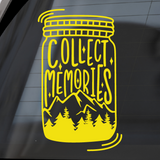 Die Cut Vinyl - Collect Memories Decal - Trailer Decal, Camper Decal, Vehicle Decal - Get Decaled