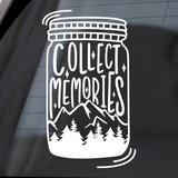 Die Cut Vinyl - Collect Memories Decal - Trailer Decal, Camper Decal, Vehicle Decal - Get Decaled