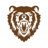 Die Cut Vinyl Roaring Grizzly Bear Decal - Vehicle / Window Decal - Get Decaled