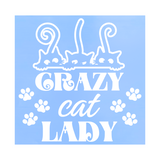Die Cut Vinyl Crazy Cat Lady Decal - Vehicle / Window Decal