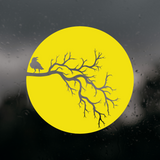 Die Cut Vinyl Crow In The Moon Decal