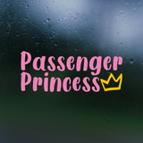 passenger princess decal, passenger princess sticker, funny decal, funny sticker, passenger princess Car decal, passenger decal, vinyl decal, funny car decals, funny truck decals,