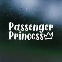passenger princess decal, passenger princess sticker, funny decal, funny sticker, passenger princess Car decal, passenger decal, vinyl decal, funny car decals, funny truck decals,