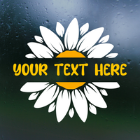get decaled vinyl daisy decal, car decal, truck decal, laptop decal, decals, flower decal