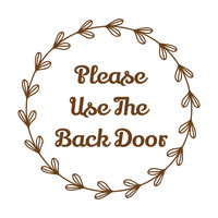 Die Cut Vinyl Custom Boho Wreath Decal - Waterproof Vinyl Customizable Text Decal