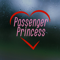 passenger princess decal, passenger princess sticker, funny decal, funny sticker, passenger princess Car decal, passenger decal, vinyl decal, funny car decals, funny truck decals, get decaled, decal shop