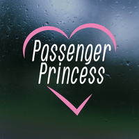 passenger princess decal, passenger princess sticker, funny decal, funny sticker, passenger princess Car decal, passenger decal, vinyl decal, funny car decals, funny truck decals, get decaled, decal shop