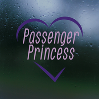 passenger princess decal, passenger princess sticker, funny decal, funny sticker, passenger princess Car decal, passenger decal, vinyl decal, funny car decals, funny truck decals, get decaled, decal shop