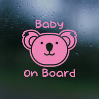 Koala Baby On Board Car Decal Sticker