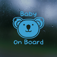 Koala Baby On Board Car Decal Sticker