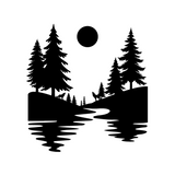 Die Cut Vinyl Decal Of Wolves In The Outdoors