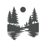 Die Cut Vinyl Decal Of Wolves In The Outdoors