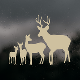 Deer Family Waterproof Die Cut Vinyl Decal