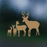 Deer Family Waterproof Die Cut Vinyl Decal