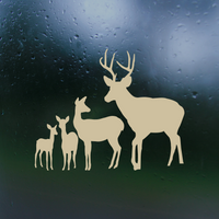 Deer Family Waterproof Die Cut Vinyl Decal